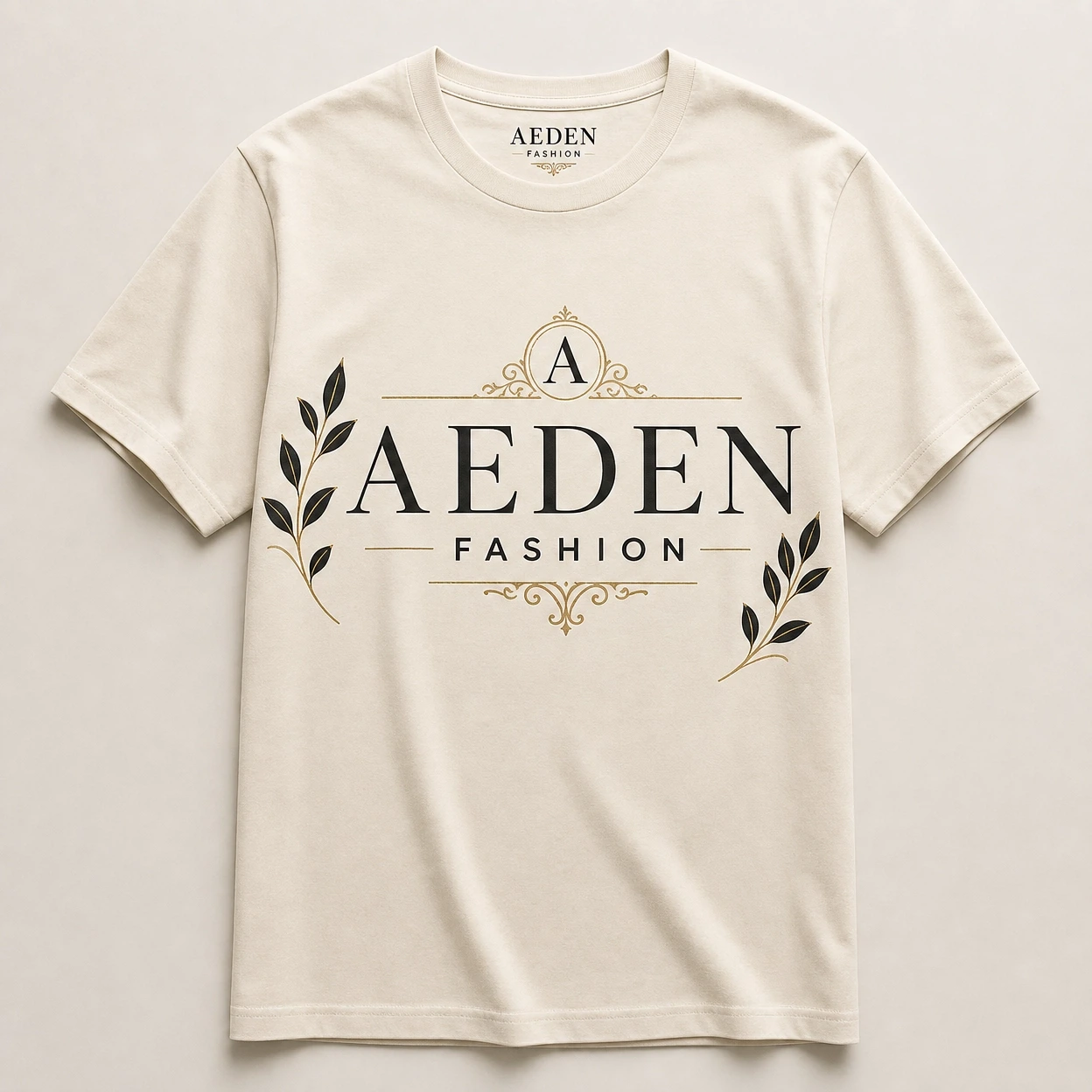 Laurel Wreath Tee - Cream