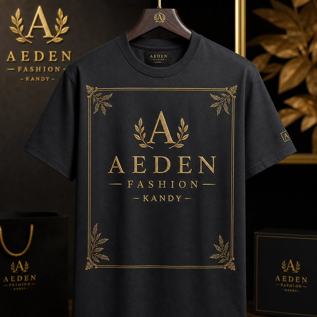 Premium Framed Tee - Black